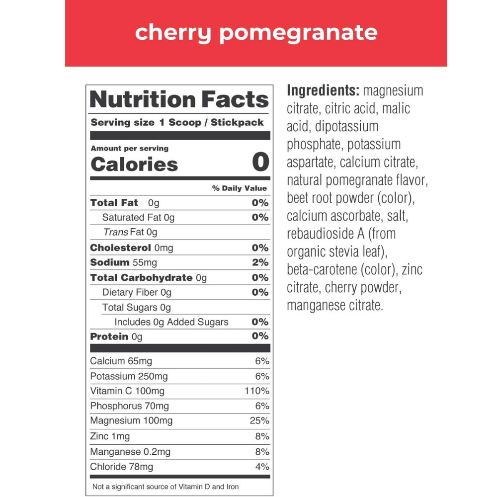 Ultima Replenisher Electrolyte Powder - Cherry Pomegranate, 20 Packets