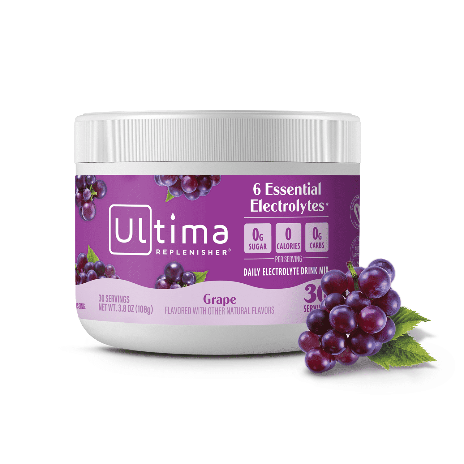 Ultima Replenisher Electrolyte Powder | Grape | 30 Servings