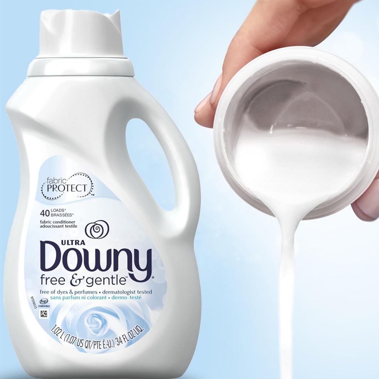 Ultra Downy fabric protecter - free & gentle on all skin types