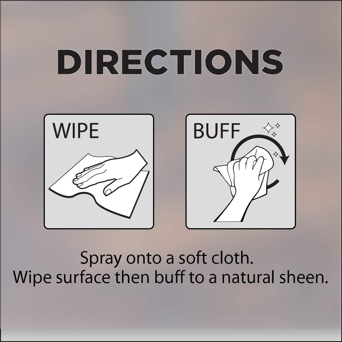Directions for Weiman leather conditioner