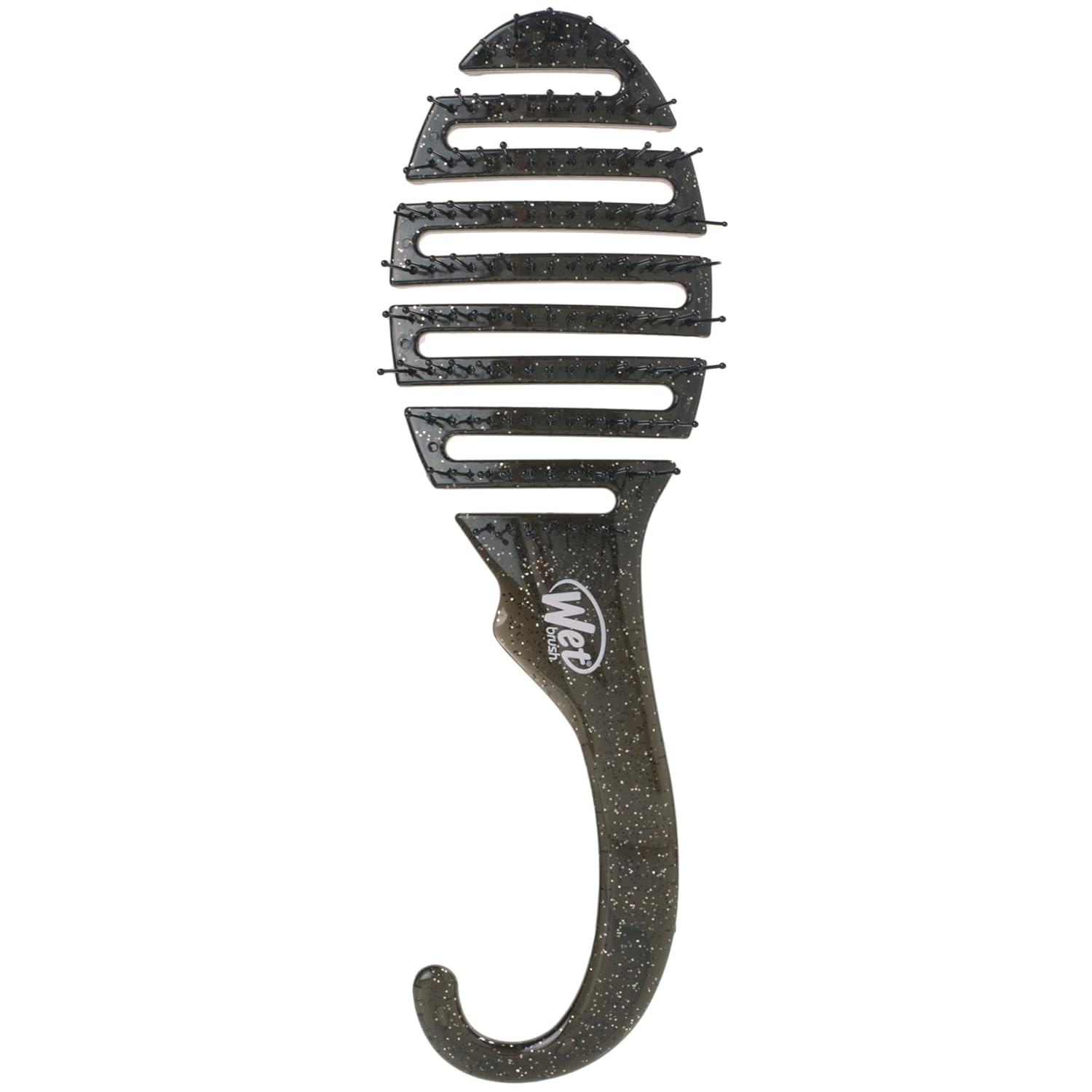 The Wetbrush shower hair brush with black glitter design