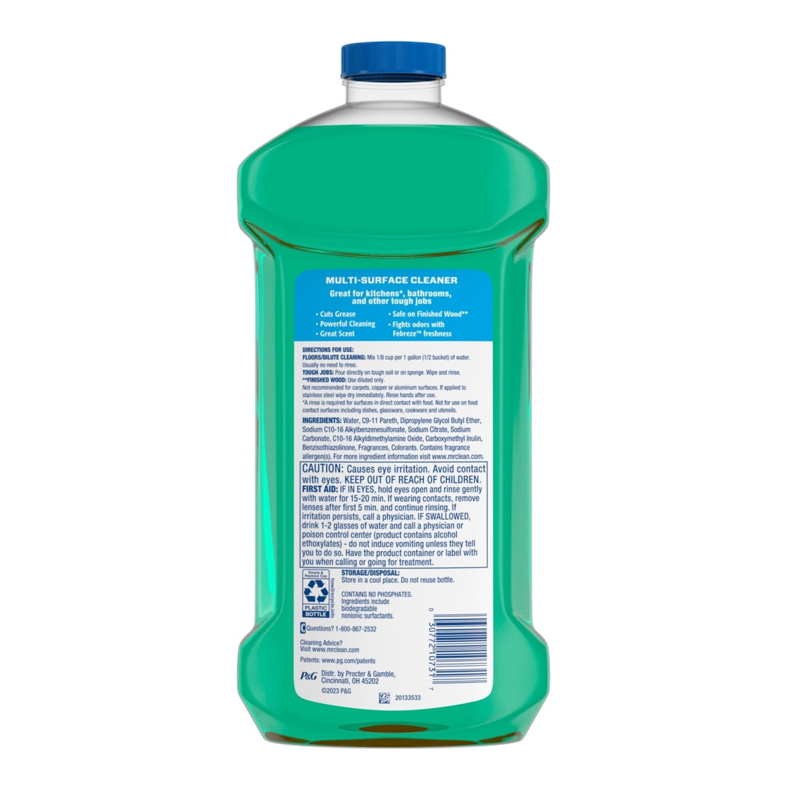 Mr. Clean 2 x Concentrated Multi Surface Cleaner with Febreze Meadows & Rain | 41 Oz (1.21 L)