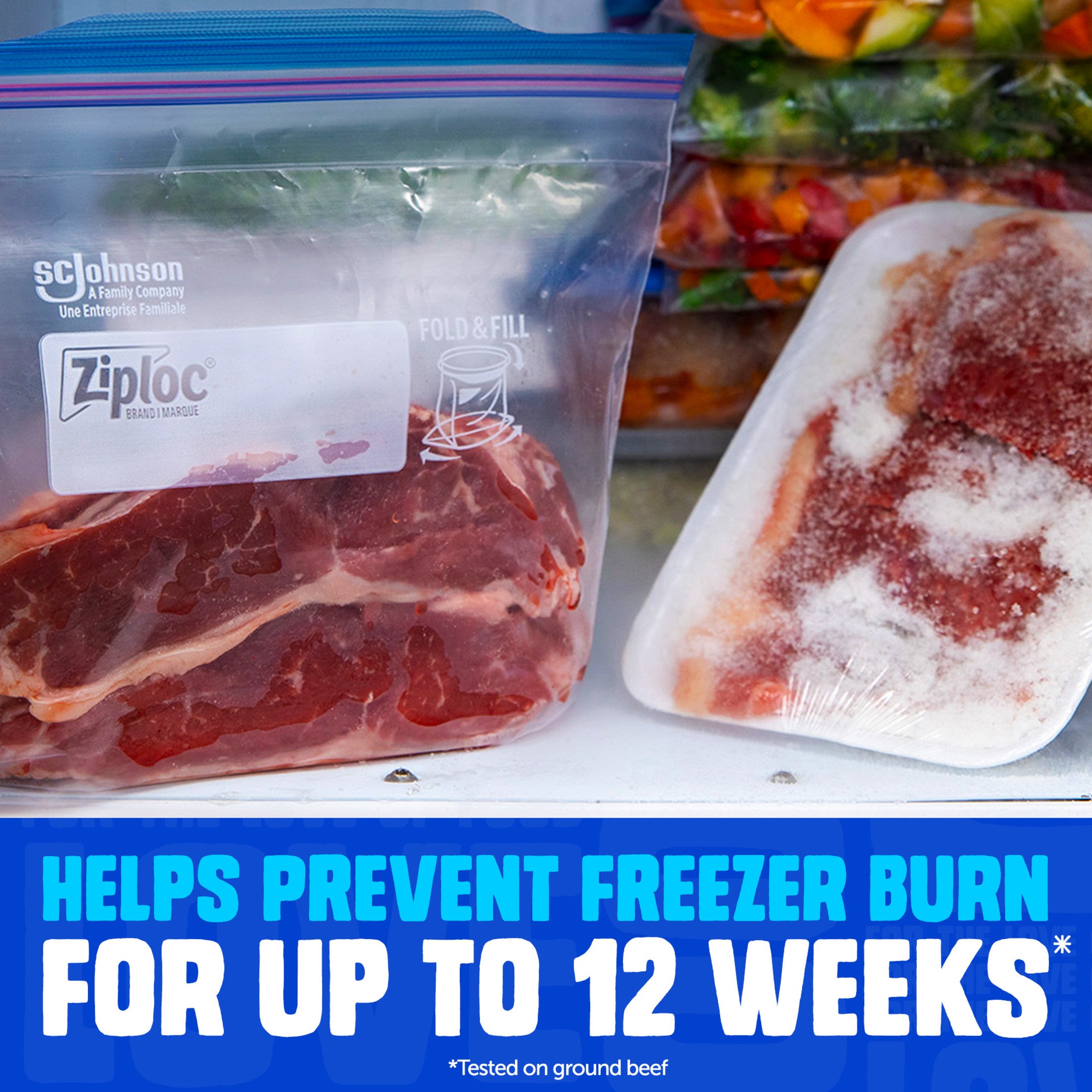 Ziploc Freezer Bag Gallon Size | 28 Bags