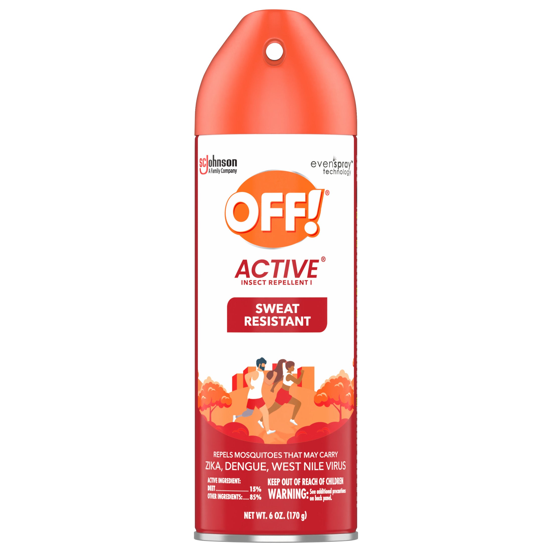 OFF! Active | Sweat Resistant | 6 Oz (170 g)