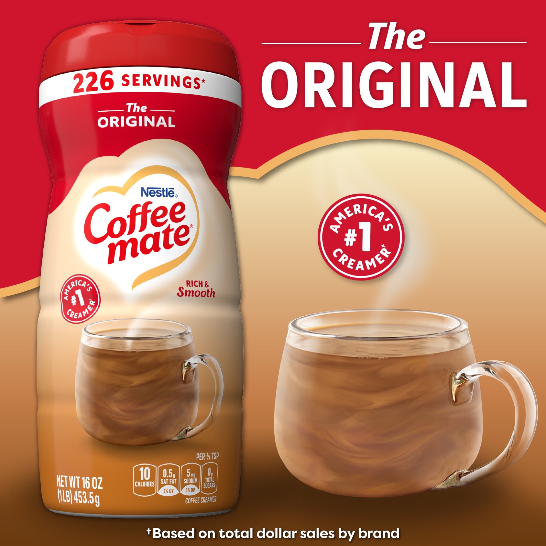 Coffee-mate Powdered Coffee Creamer | Original | 16 Oz (453.5 g)