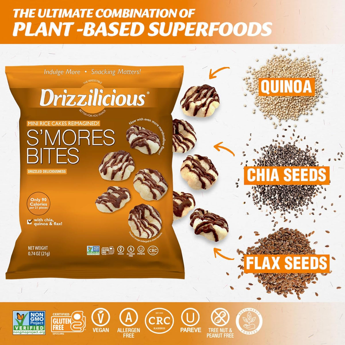 Drizzilicious S'Mores Bites | Pack of 10 (21g Each)