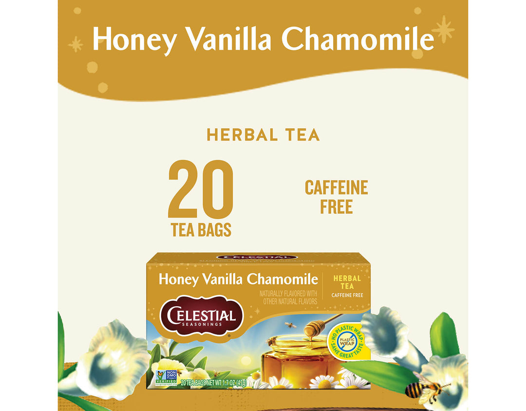Celestial Seasonings Honey Vanilla Chamomile | 20 Tea Bags