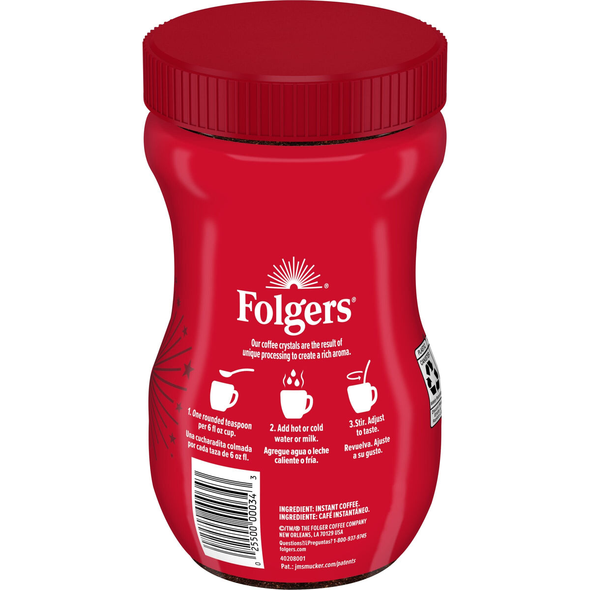 Folgers Classic Roast Instant Coffee | 8 Oz (226 g)