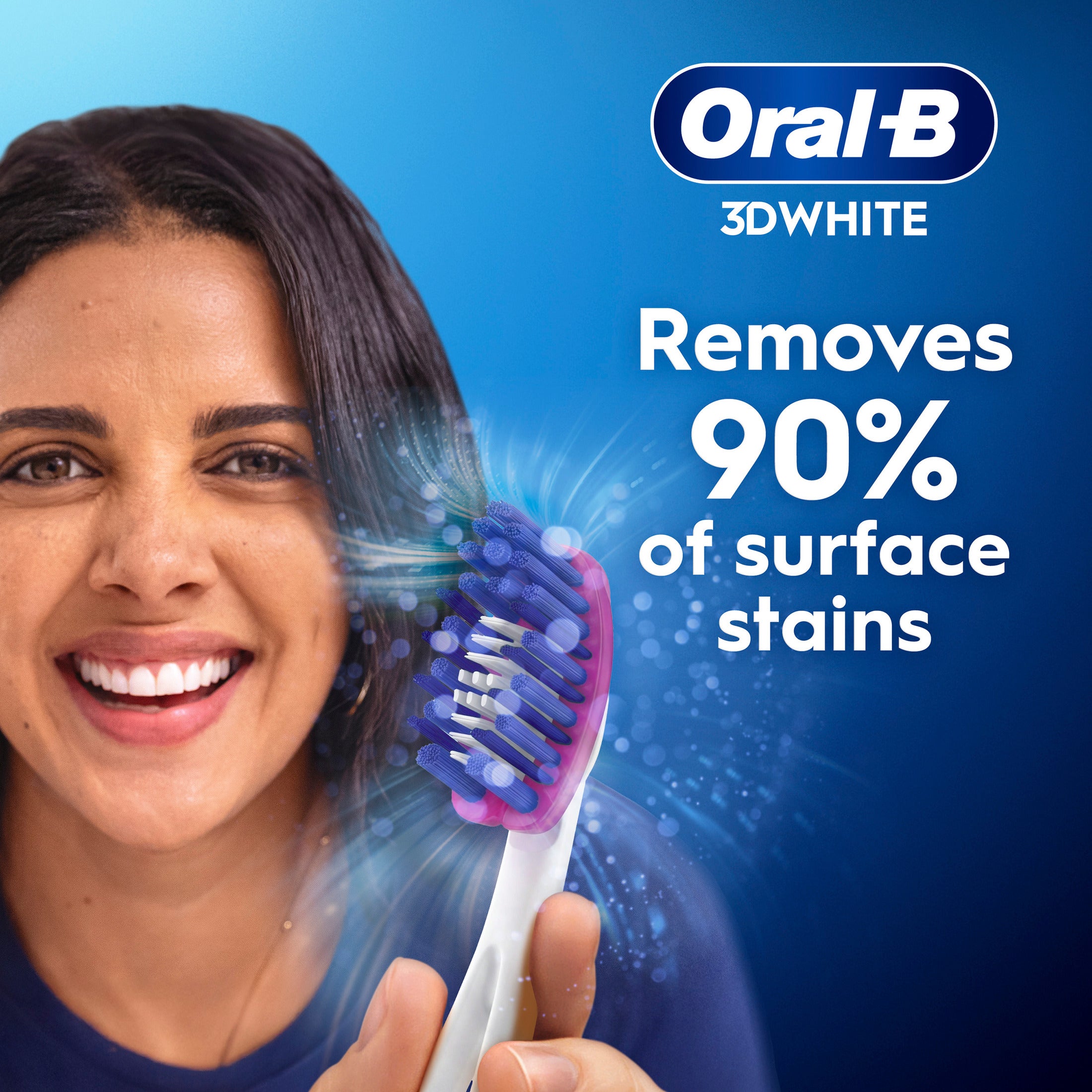 Oral-B 3D White Luxe Pro-Flex Medium Manual Toothbrush Twin Pack