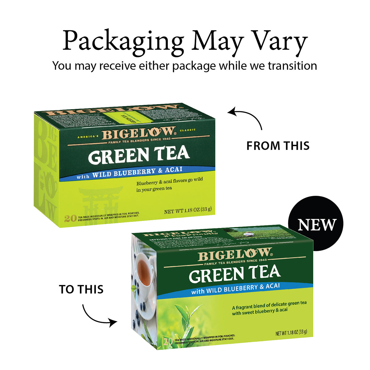 Bigelow Green Tea with Blueberry | 20 Teabags
