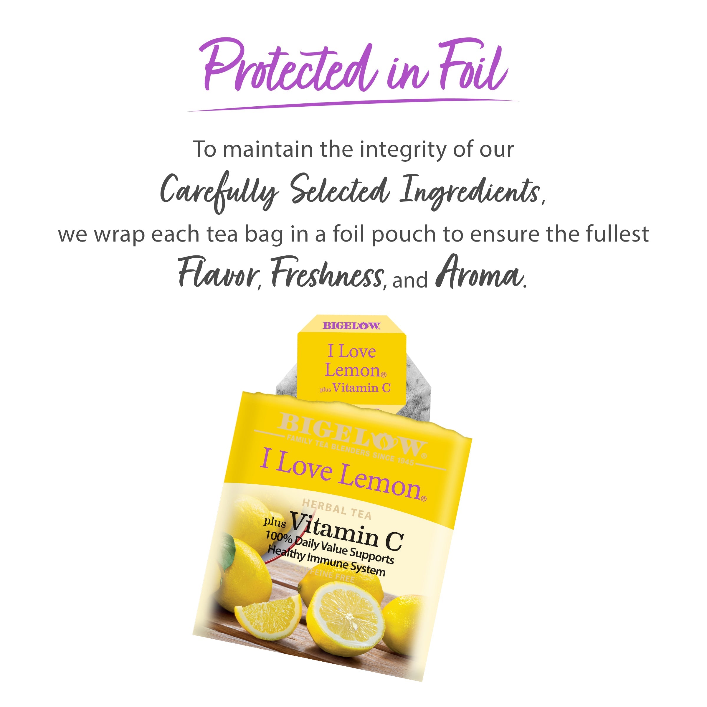 Bigelow I Love Lemon Herbal Tea | 20 Tea Bags