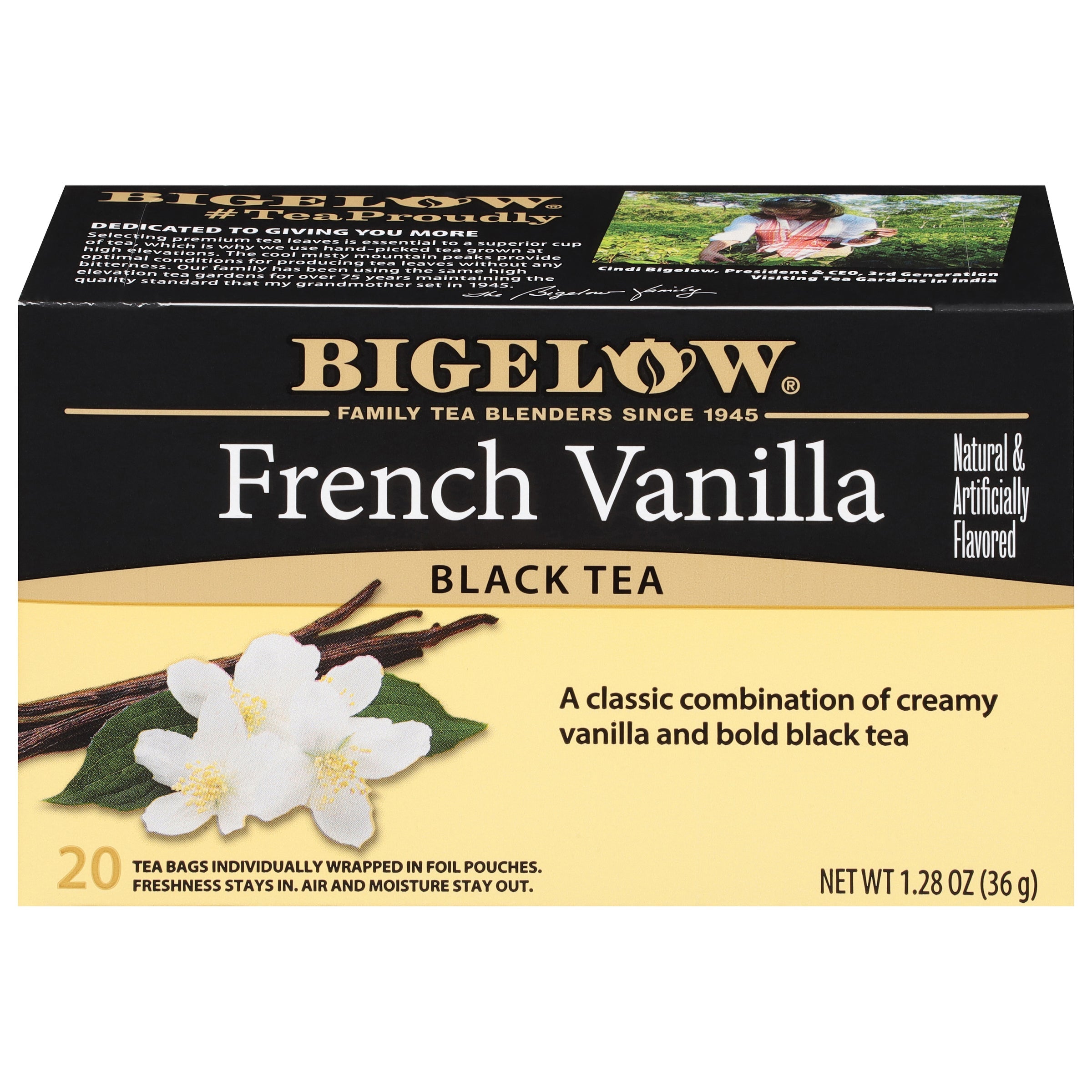 Bigelow Black Tea French Vanilla | 20 Tea Bags