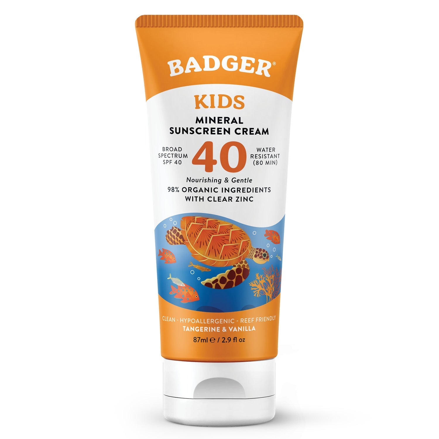 Badger Clear Zinc Children's Sun Cream SPF40 | 2.9 Oz (87 ml)
