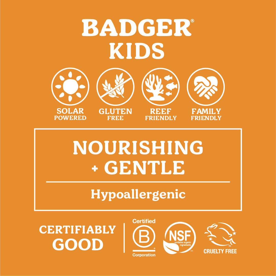 Badger Clear Zinc Children's Sun Cream SPF40 | 2.9 Oz (87 ml)