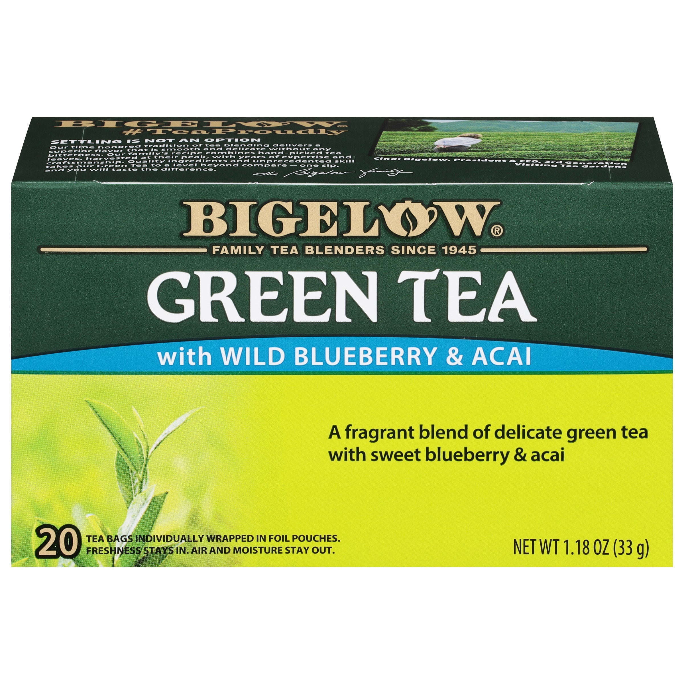 Bigelow Green Tea with Blueberry | 20 Teabags