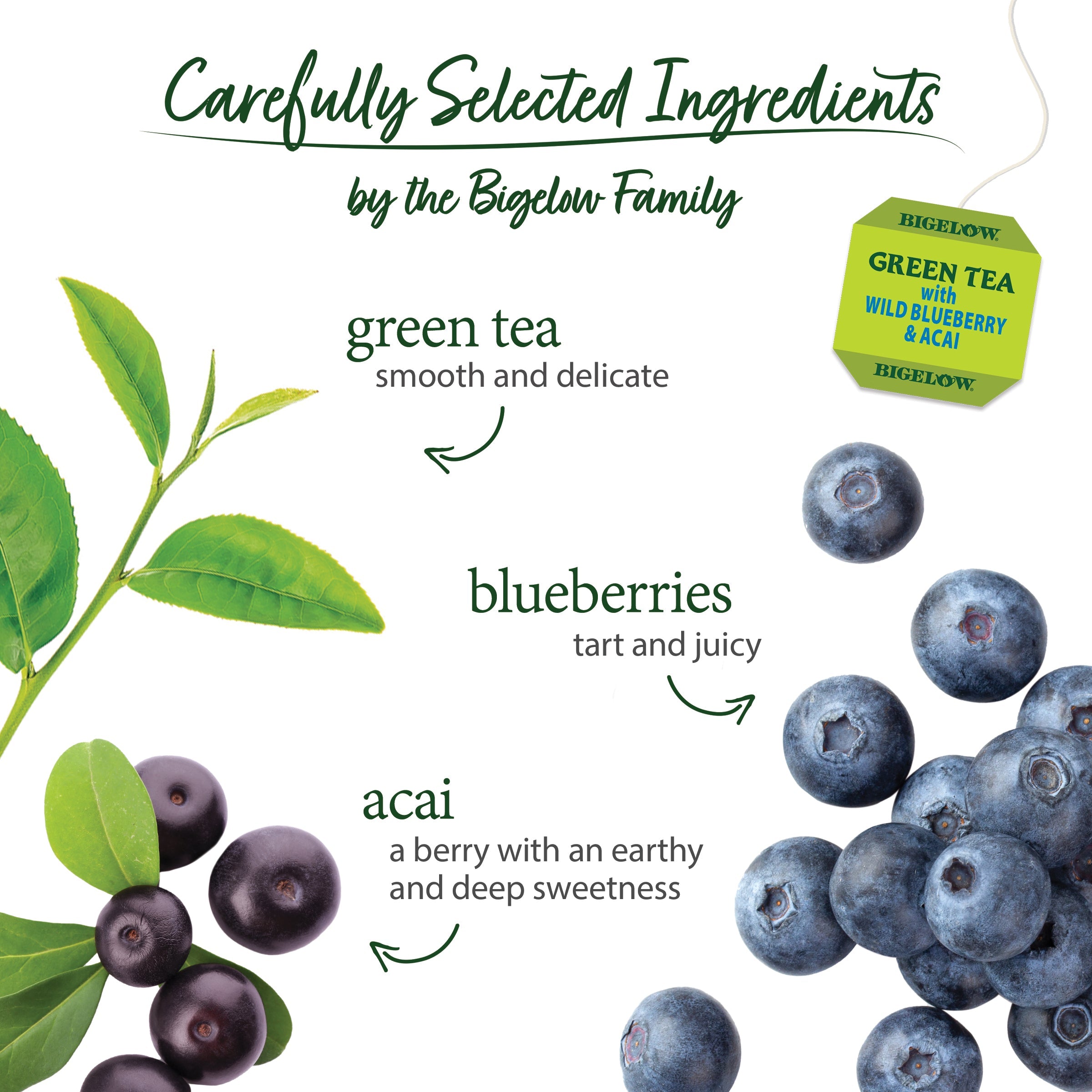 Bigelow Green Tea with Blueberry | 20 Teabags