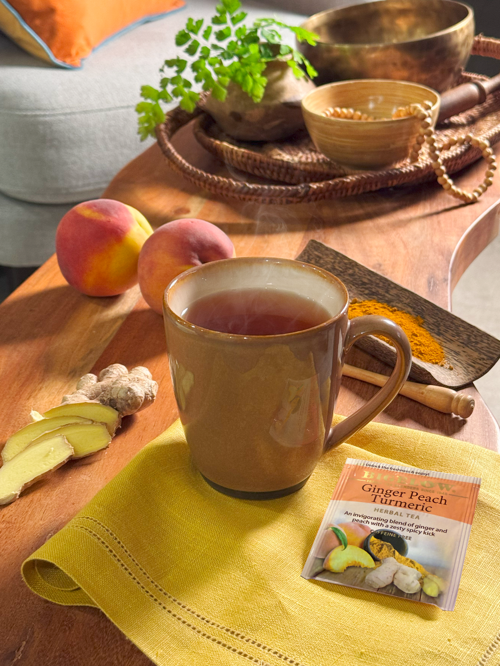 Bigelow Perfect Peach Herbal Tea | 20 Tea Bags
