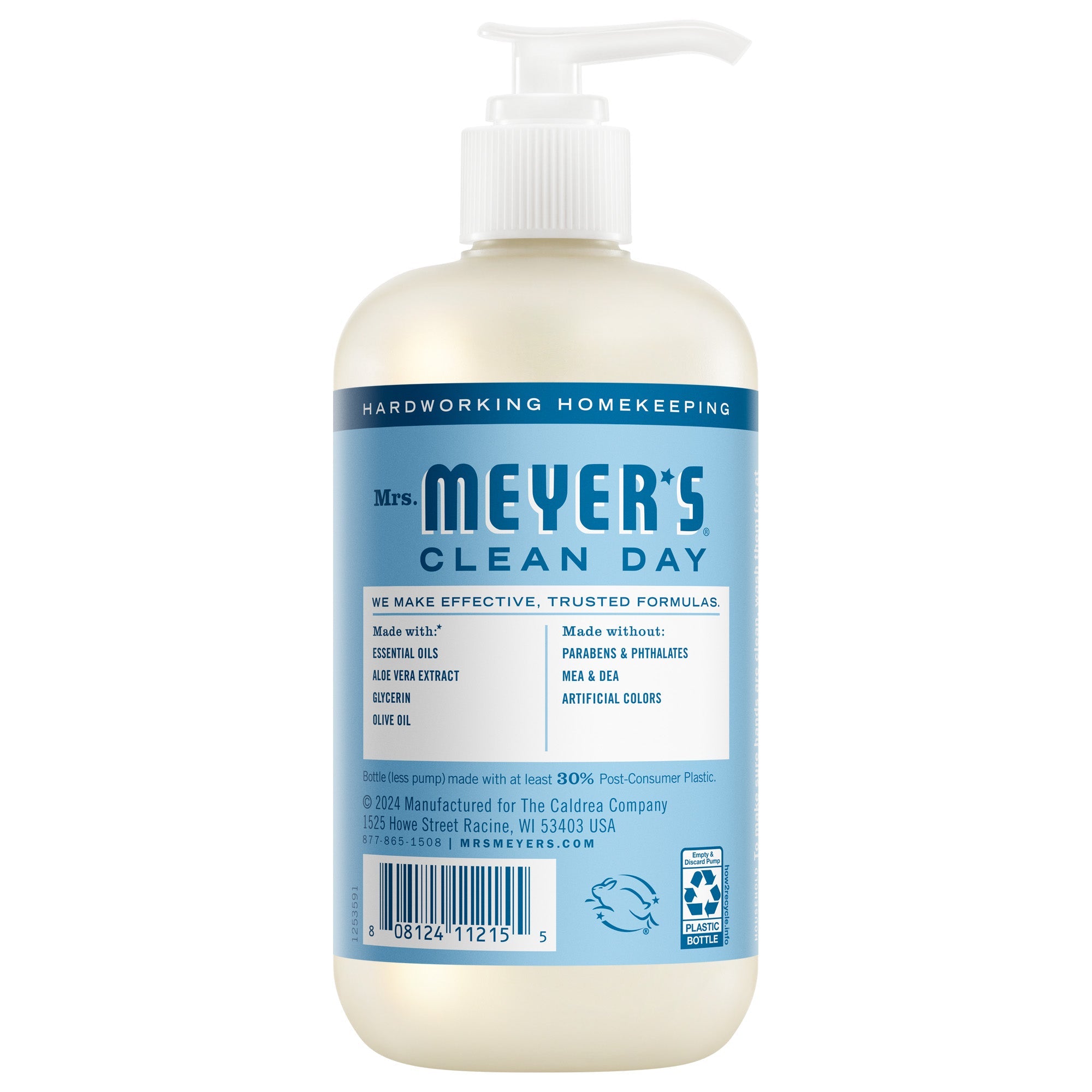 Mrs. Meyer's Clean Day Hand Soap | Rain Water | 12.5 Oz ( 370 ml)